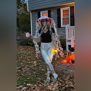 Glowing jelly fish hat and pants